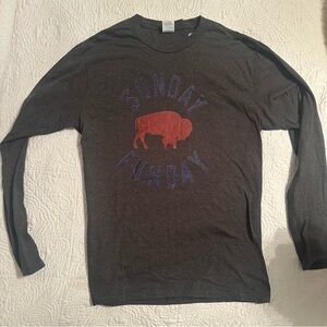 Buffalo Bills Sunday Funday Gray Long Sleeve! Excellent condition!